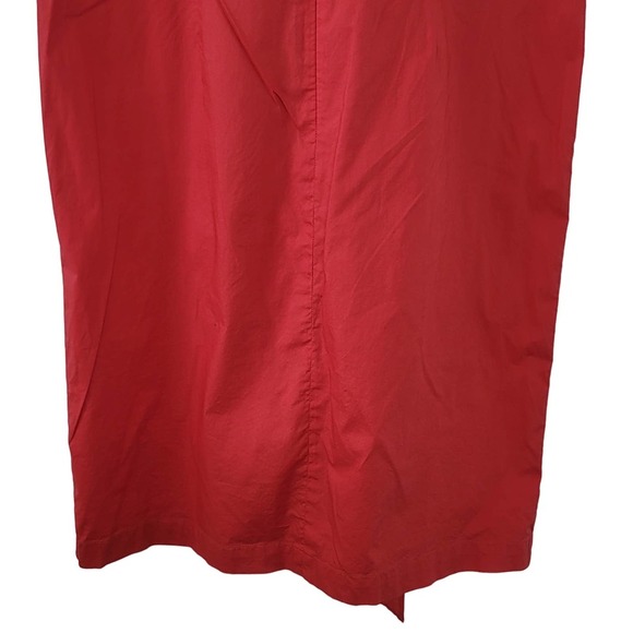 Talbots Dress Size 4 Pink Coral Short Sleeve Cotton Unlined Bow Business Casual - Picture 7 of 8